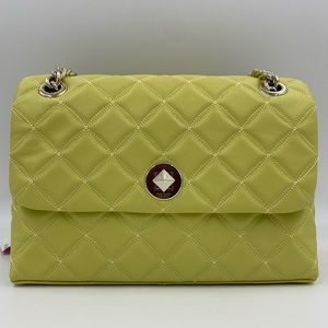 kate spade natalia frosty lime medium flap shoulder bag